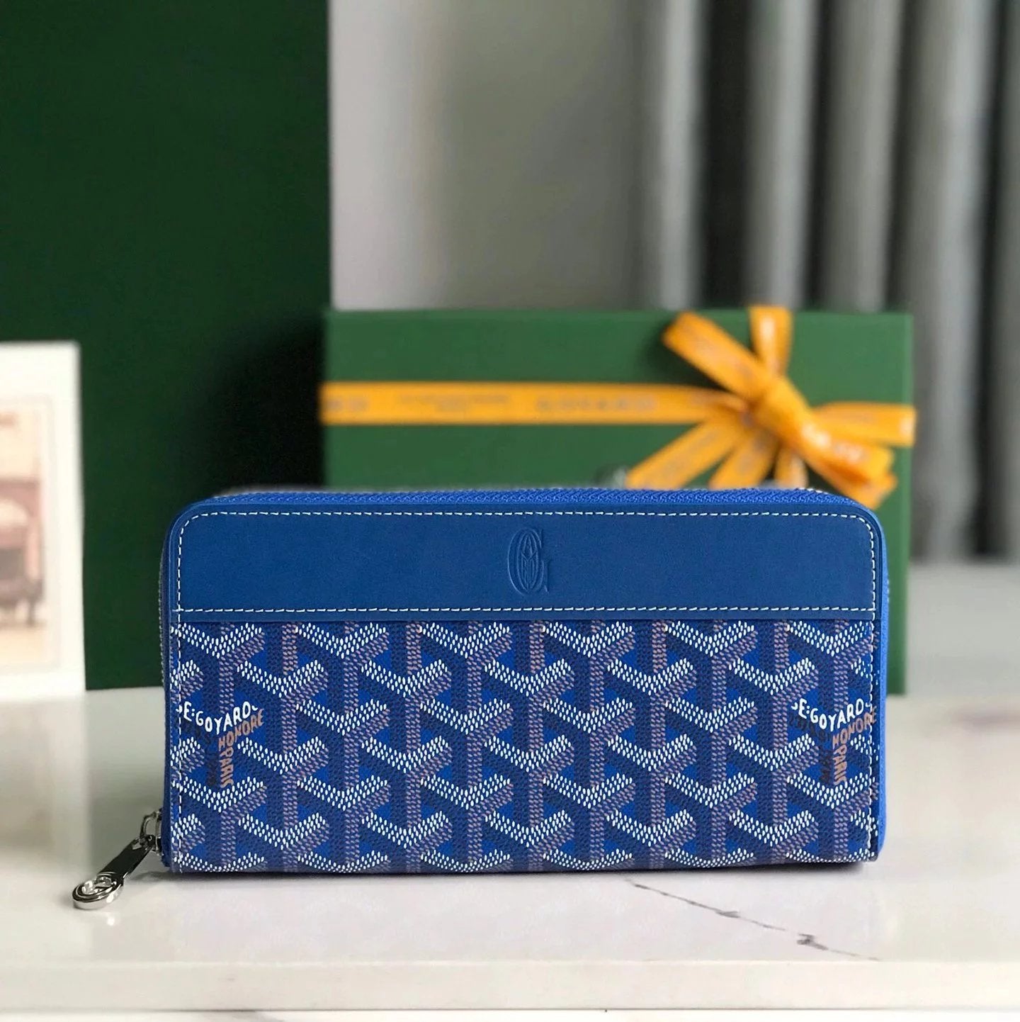 Goyard Bag Top version 【Super Original Leather】New Product MATIGNON Long Zip Wallet Handbag Card Holder Card Holder Contains12One Card Slot、Central Zipper Pocket and Two Large Storage Compartments、Cards Can Be Placed、Paper note、Coins and Other Daily Docum