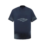 Balenciaga T-shirt Neymar's Same Style3M Handmade Paint Stained Style Round Neck Short Sleeve25ss New pure cotton T Unisex T-Shirt OS Loose Fit Base Shirt Top Half Sleeve T-Shirt