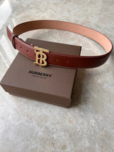 Burberry Belt Top version 【Original Custom】Original New Men's Leather Belt Width3.5cm Double-Sided Imported First Layer Calfskin Full Grain Leather Genuine Goods Quality Original Letter Rotating Buckle Counter Full Set Gift Box Packaging B Home Belt