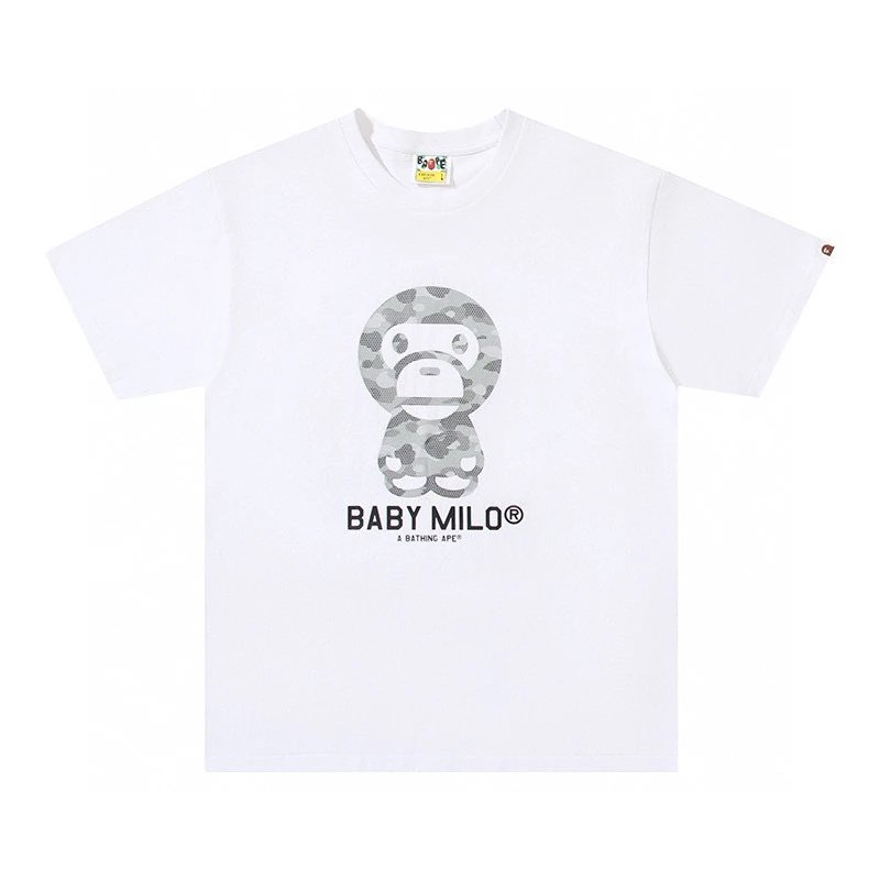 Bape T-shirt Top Version Men's and Women's Same Style Short Sleeve T Summer Fashion T-shirt