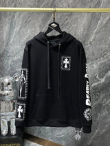 Chrome Hearts Hoodie Cross Hooded Sweater Loose Men's and Women's Zipper Hoodie