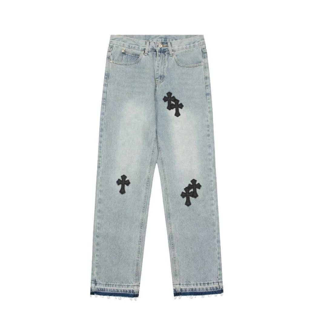 Chrome Hearts Jeans New Fashion All-Match Jeans