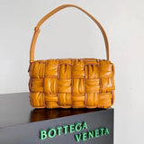 Bottega Veneta Women's Bag Top version Original Genuine Goods Leather Yang Mi Brick Underarm bag2022New Original Surrogate Shopping-Grade Large Plaid Woven Soft Lambskin Shoulder Bag Underarm Bag BRICKCASSETTE Underarm Bag Handbag Women's Bag