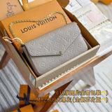Louis Vuitton LV Women's Bag Top version New felicie Presbyopic Three-in-One Mahjong Bag Envelope Package Clutch Card Holder Wallet Mobile Phone Bag Chain Bag Crossbody Women's Shoulder Bag M61276M640648135981759
