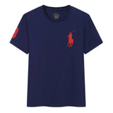 Ralph Lauren T-shirt D77Summer New Cotton round Neck Short Sleeve Men T T-shirt Solid Color Casual Fashion Half Sleeve Bottoming Shirt-CY