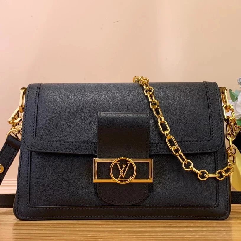 Louis Vuitton LV Women's Bag Top version 【Original Order】2024Spring and Summer New Daphne/DAUPHINESOFT Medium Handbag Women's Bag Chain Bag Handbag Shoulder Bag Crossbody Bag M25050M25209M25048