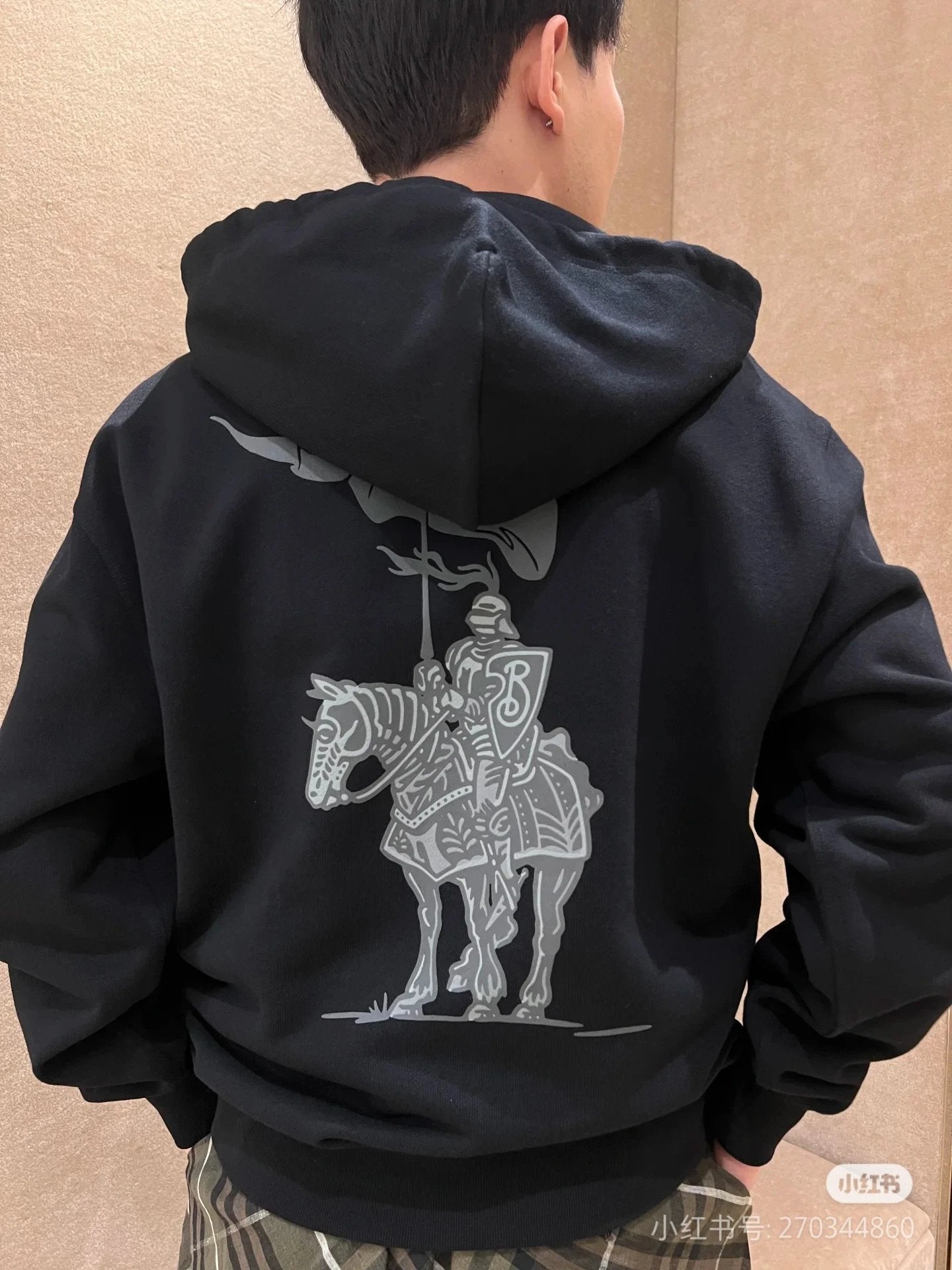 Burberry Hoodie New logo Zipper Hoodie Sweatshirt Jacket Top Unisex Sports Casual OS Loose fit versatile style