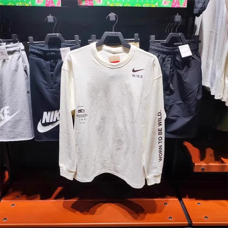 Nike T T-shirt Men's Long Sleeve Autumn Wear Sports Casual Fashion All-Matching Loose and Stylish Long Sleeves T T-shirt HF6173