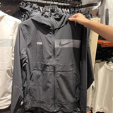 Nike Jackets Coat Men and Women Leisure Training Sports Hooded Reflective Jacket Windproof Quick-Drying Coat FB8559