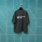 Balenciaga T-shirt Back Customs Key Letter Print logo round Neck Short Sleeve25ss New Pure Cotton Unisex Style T Casual T-Shirt Base Layer Shirt OS Loose Fit Half Sleeve Top Plus Size