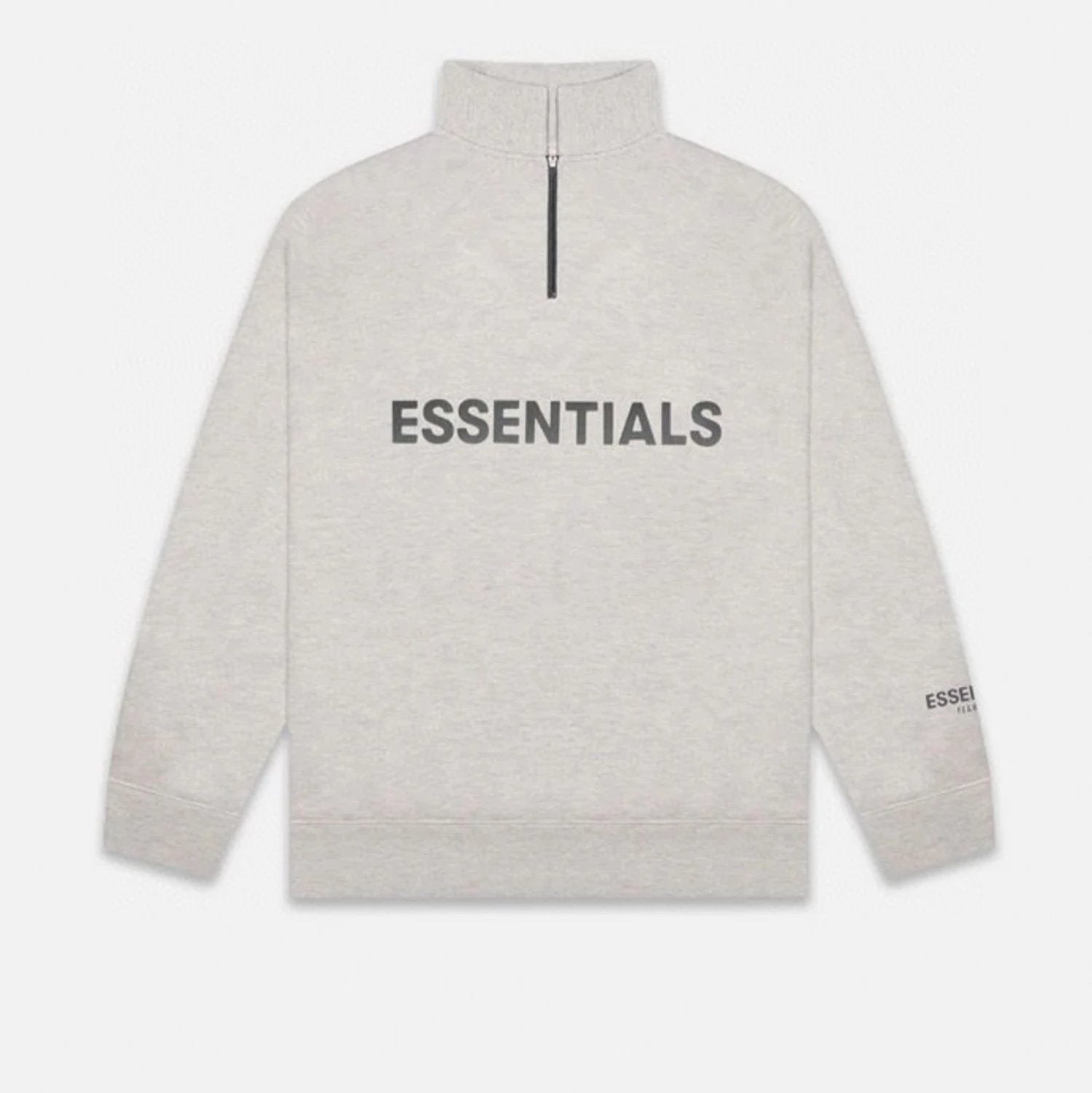 ESSENTIALS Hoodie Top Version Double Line Loose High Street Fashion Brand Men's and Women's Coats Half Zipper Sweater