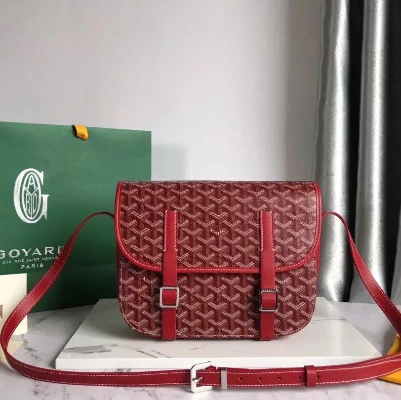 Goyard Bag Top version 【Highest Quality】Ge Jia Quan New Beédère Double Buckle Messenger Bag Men's Messenger Bag Messenger Bag Men's Bag Flap Bag Women's Cross-Body Bag Casual Backpack