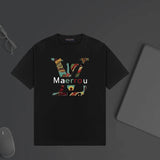 Louis Vuitton LV T-shirt Chest Patchwork Letter Print logo round Neck Short Sleeve25ss New pure cotton T Unisex T-Shirt OS Drop Shoulder Loose Fit Base Shirt Top T-Shirt Short Sleeve