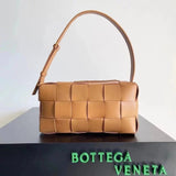 Bottega Veneta Women's Bag Top version Original Genuine Goods Leather Yang Mi Brick Underarm bag2022New Original Surrogate Shopping-Grade Large Plaid Woven Soft Lambskin Shoulder Bag Underarm Bag BRICKCASSETTE Underarm Bag Handbag Women's Bag