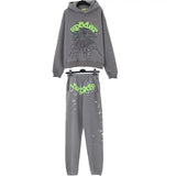 Sp5der Hoodie Fashion Brand Fall Winter Fashion Hooded Sweater Set Sweatpants