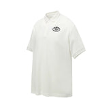 PRADA T-shirt Chest Letters logo Embroidery POLO Shirt Lapel Short Sleeve25ss New Unisex Summer Short Sleeve OS Loose T Business Half Sleeve Shirt Plus Size T-Shirt