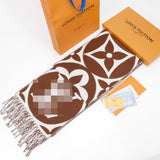 Louis Vuitton LV Scarf Big Mahjong Double-Sided Wool Cashmere Tassel Long Scarf Same Style for Men and Women