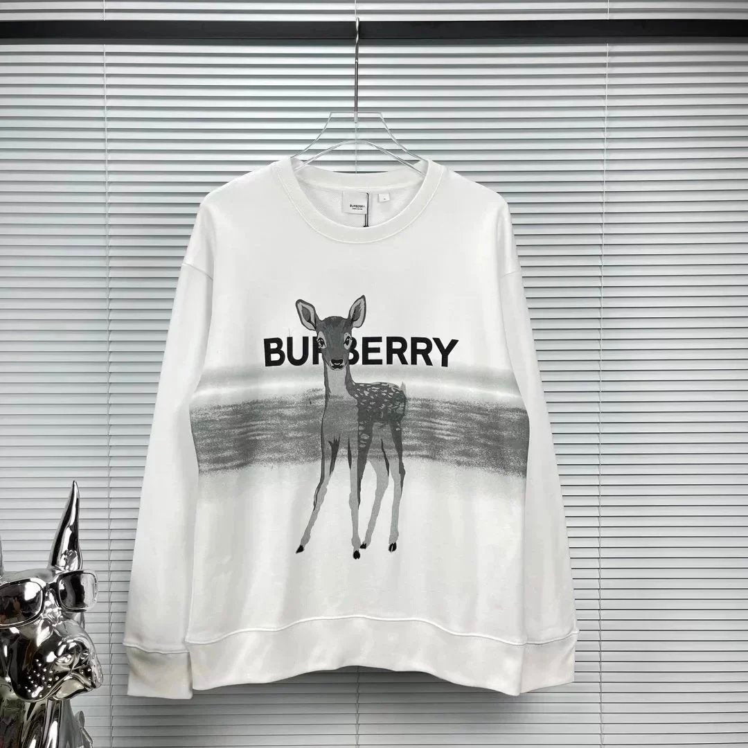 Burberry Hoodie New Autumn Versatile round Neck Sweater BY