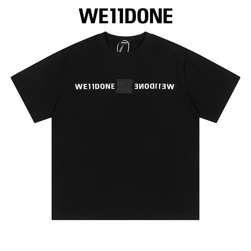 We11done T-shirt Top Spring and Summer New Large Letter Bullet Screen LOGO Simple Short Sleeve T T-shirt Loose Fashion Brand