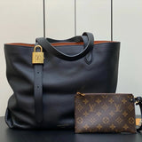 Louis Vuitton LV Women's Bag Top version 【Lowkeycabas Handbag】M25341Black M25342Brown M25343Building Malachite Green2024Latest Autumn and Winter New，LowKeyCabas Medium Handbag Women's Tote Large Shopping Bag Commuter Bag