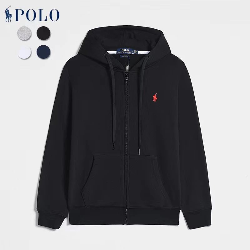 Ralph Lauren Hoodie Zipper Pullover Embroidery Sweatshirt and Sweatpants