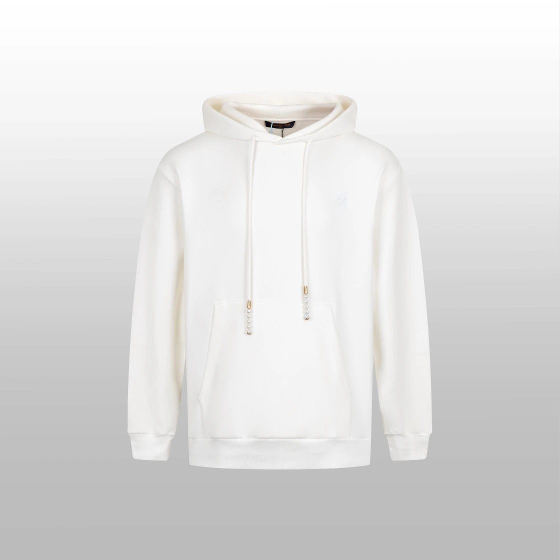 Louis Vuitton LV Hoodie White Pearl Hooded Sweatshirt Jacket Hoodie Unisex Sports Casual OS Loose fit versatile style