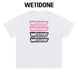 We11done T-shirt Top Spring and Summer New Large Letter Bullet Screen LOGO Simple Short Sleeve T T-shirt Loose Fashion Brand
