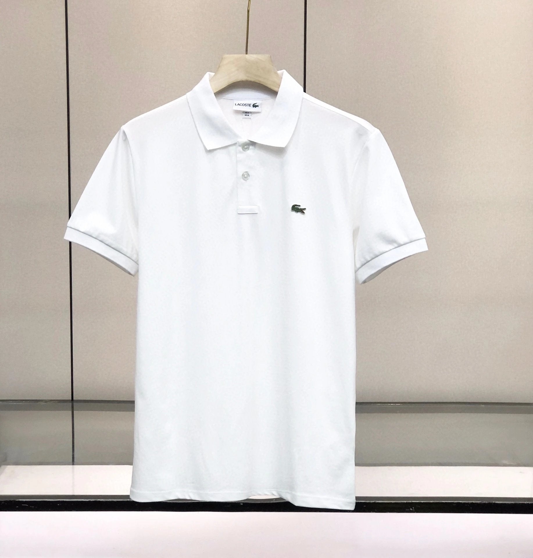 Lacoste T-shirtTop Version Classic Short Sleeve Slim Men's Solid Color POLO Shirt T Fashionable T-shirt