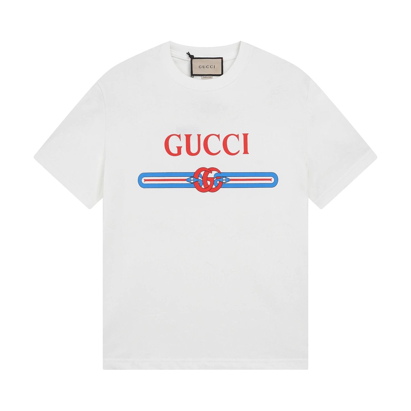 Gucci T-shirt Zodiac Snake Print on the Chest logo round Neck Short Sleeve25ss New Pure Cotton Unisex Style T T-shirt OS Loose Fit Base Shirt Half Sleeve T-Shirt Top Half Sleeve