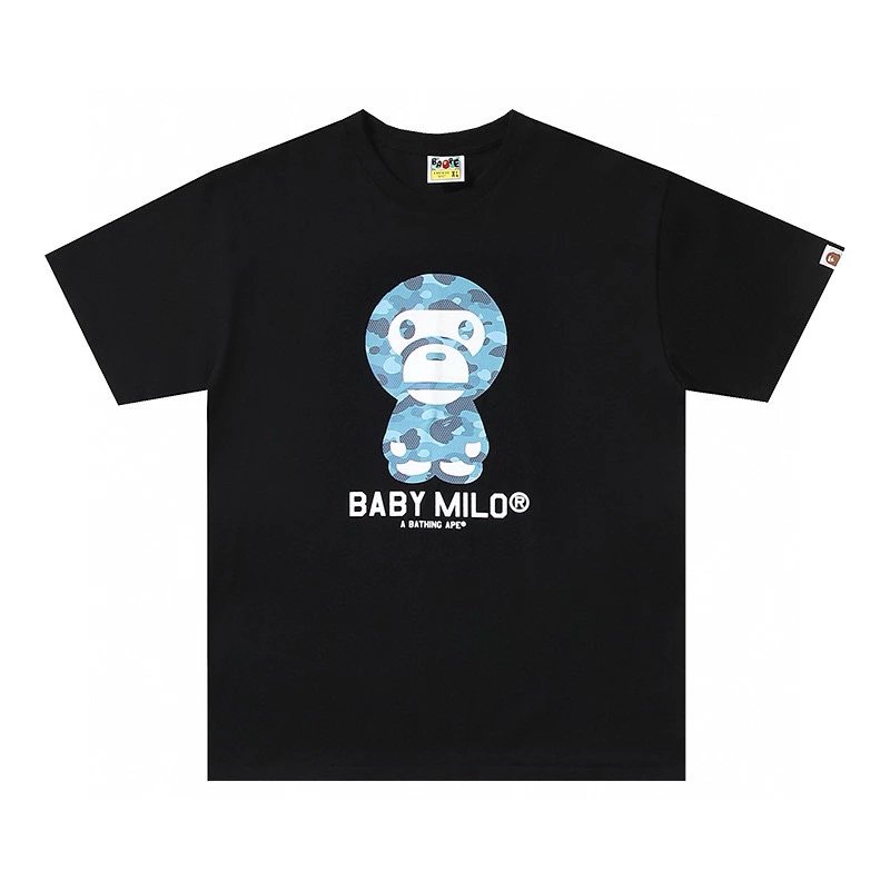 Bape T-shirt Top Version Men's and Women's Same Style Short Sleeve T Summer Fashion T-shirt