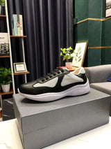 PRADA Shoes Summer in Stock Blue Flat Heel Leisure Low Top Fashion Shoes round Toe All-Matching Foreign Trade Shoes cf26