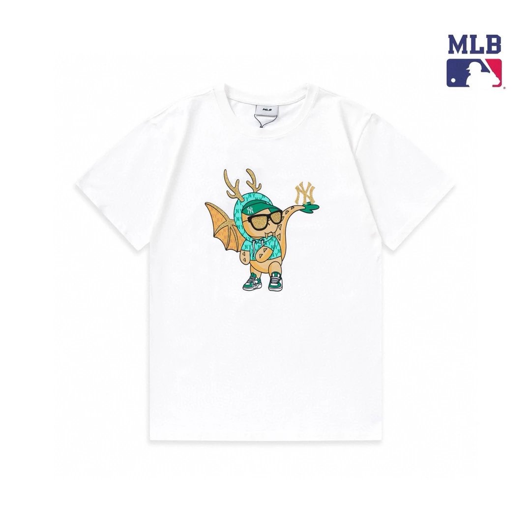 MLB T-shirt Top Version Dragon Year Printing Men's and Women's Same Style Short Sleeve T Summer Fashion T-shirt