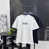 Burberry T-shirt Traditional Chinese Character Print on the Chest logo round Neck Short Sleeve25ss New Pure Cotton Unisex Style T T-shirt OS Loose Fit Base Shirt Top Half Sleeve T-Shirt