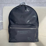 Burberry backpack Top version 【High Quality】Black and White War Horse Backpack New Men's Backpack Casual Backpack Men's and Women's Bags New War Horse Pattern Nylon Cloth Backpack