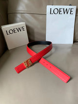 LOEWE Belt Top version Belt Genuine Cattlehide Leather Surface Original Single Original Single Double-Sided First Layer Original Cowhide3.2Women's Belt Man's Belt Men's Belt Business Casual Pants Belt Women's Business Casual Belt Belt Women's High-End Bel