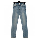 Dior Jeans Front Texture logo25ss Spring Summer New Straight Loose Jeans Unisex Slim Fit Long Pants