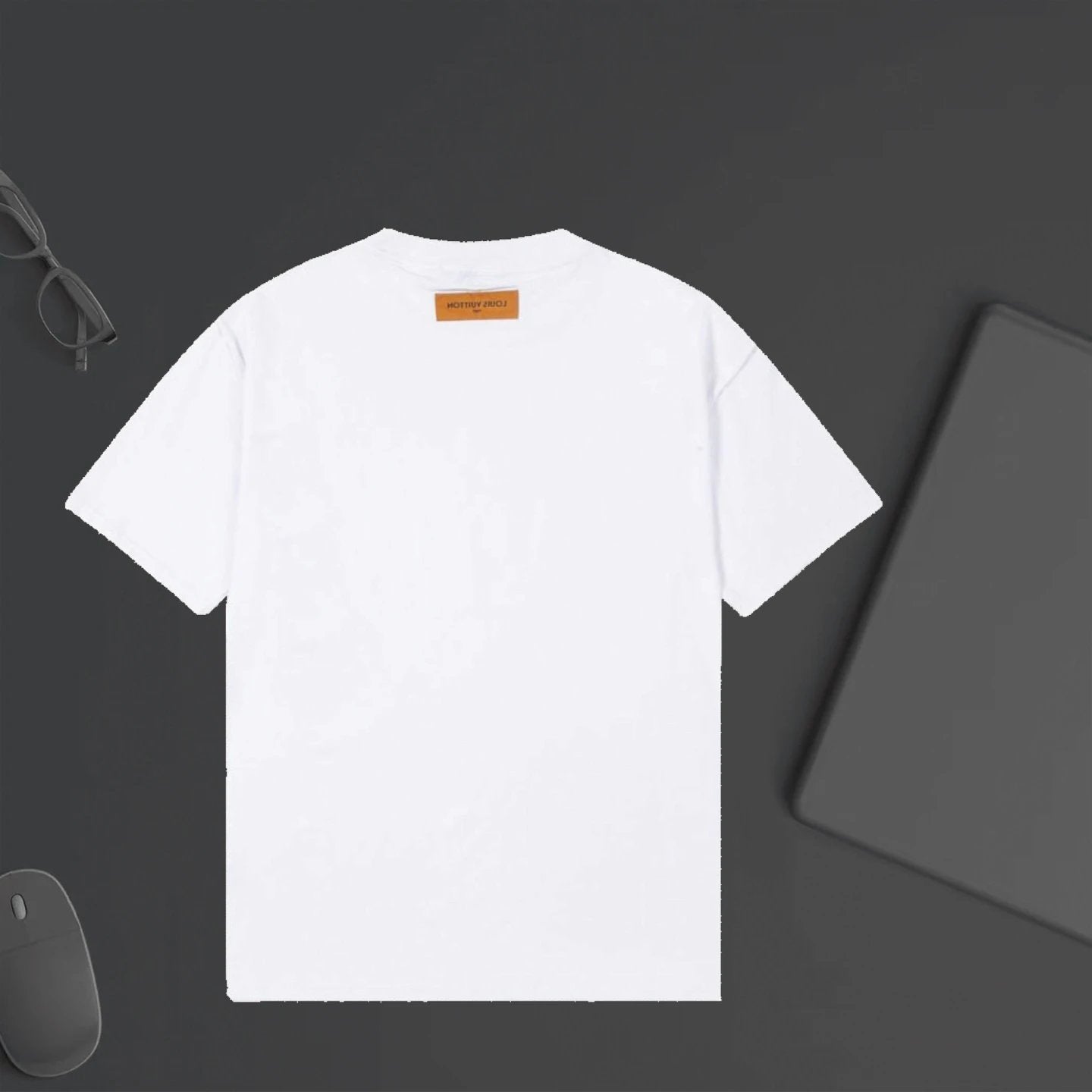 Louis Vuitton LV T-shirt Chest Sailboat Landscape Print logo round Neck Short Sleeve25ss New Pure Cotton Unisex Style T T-shirt OS Loose Fit Base Shirt Half Sleeve T-Shirt Top Half Sleeve