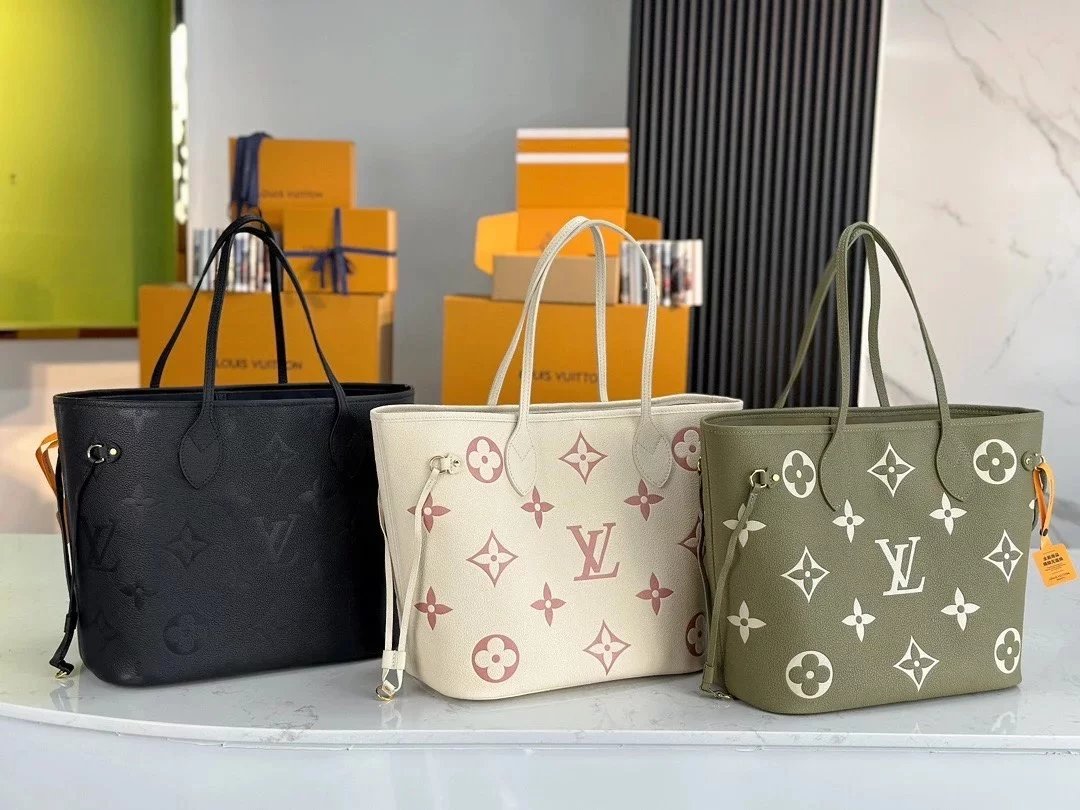 Louis Vuitton LV Women's Bag Top version MB Duty Free Premium Original Leather New Cowhide NEVERFULL Son Mother Tote Shopping Bag Shoulder Bag Handbag Presbyopic Mother and Child Bag M46649M21579M58907