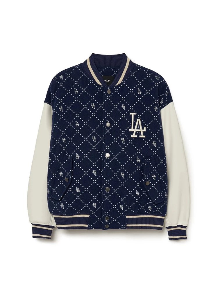 MLB Jackets Top Version Counter Winter Men's and Women's Couple Baseball Uniform Diamond Presbyopic Wired Printed Jacket Casual Jacket