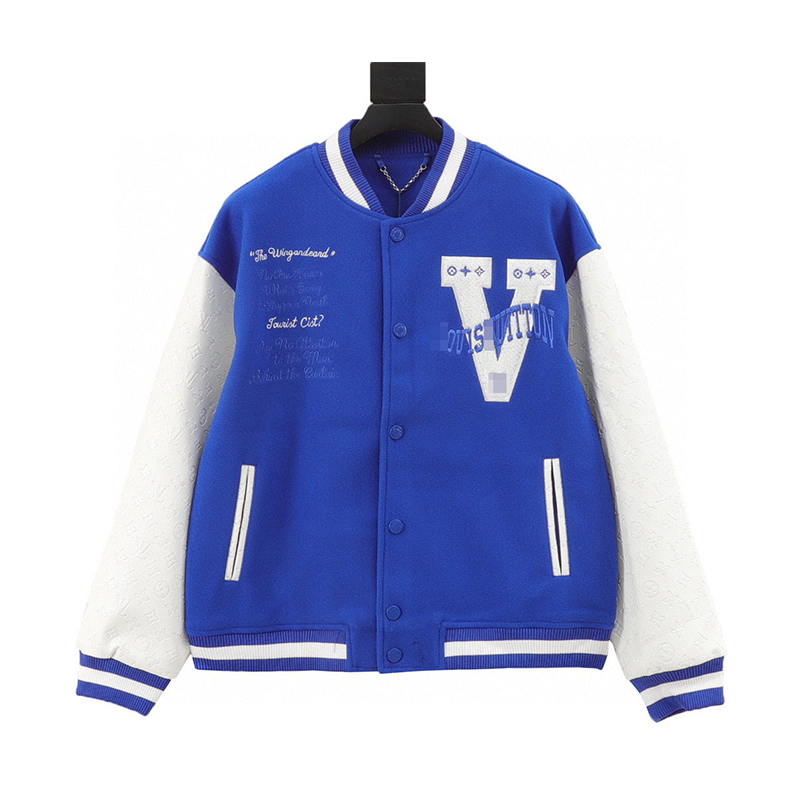 Louis Vuitton LV Jackets Letter Embroidery Stitching Baseball Uniform Jacket Coat for Men and Women