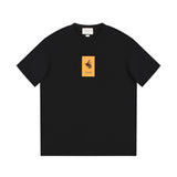 Gucci T-shirt Chest Small Bee Print logo round Neck Short Sleeve25ss New Pure Cotton Unisex Style T T-shirt OS Loose Fit Base Shirt Top Half Sleeve T-Shirt