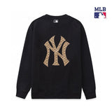 MLB Hoodie Top Version Embroidery Men and Women Same Style Casual Pullover Long Sleeve round Neck Top