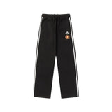 Balenciaga Sweatpants Collaboration Embroidery LOGO Straight Leg Sweatpants Sports Pants Autumn Unisex Long Pants Drawstring Winter Loose Plus Size Casual Pants High Waist