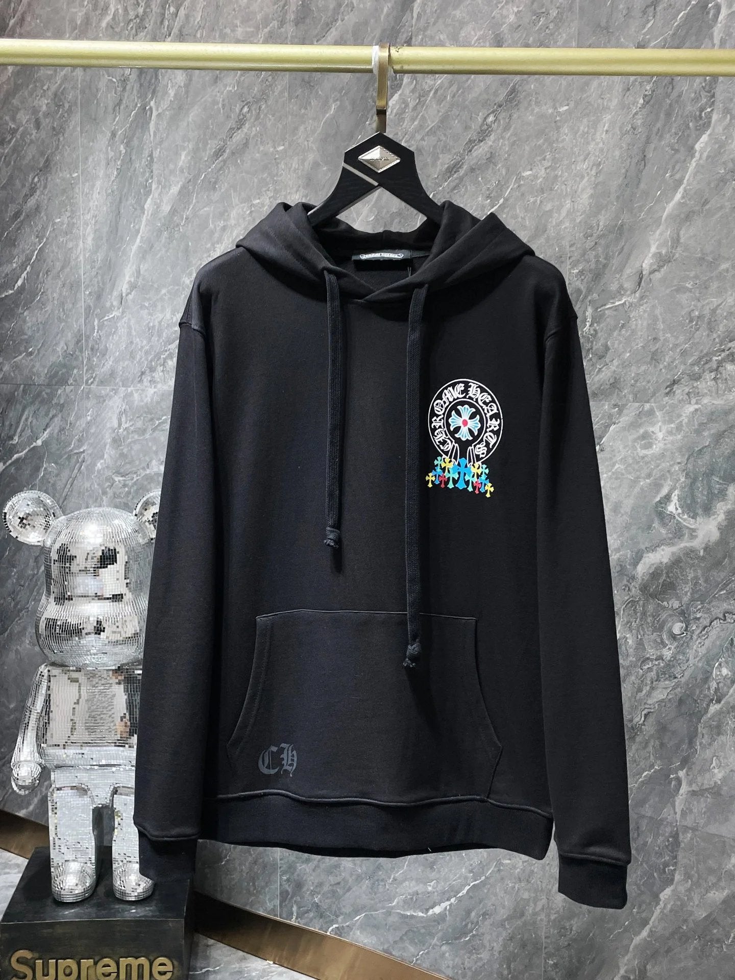 Chrome Hearts Hoodie Cross Hooded Sweater Loose Men's and Women's Zipper Hoodie