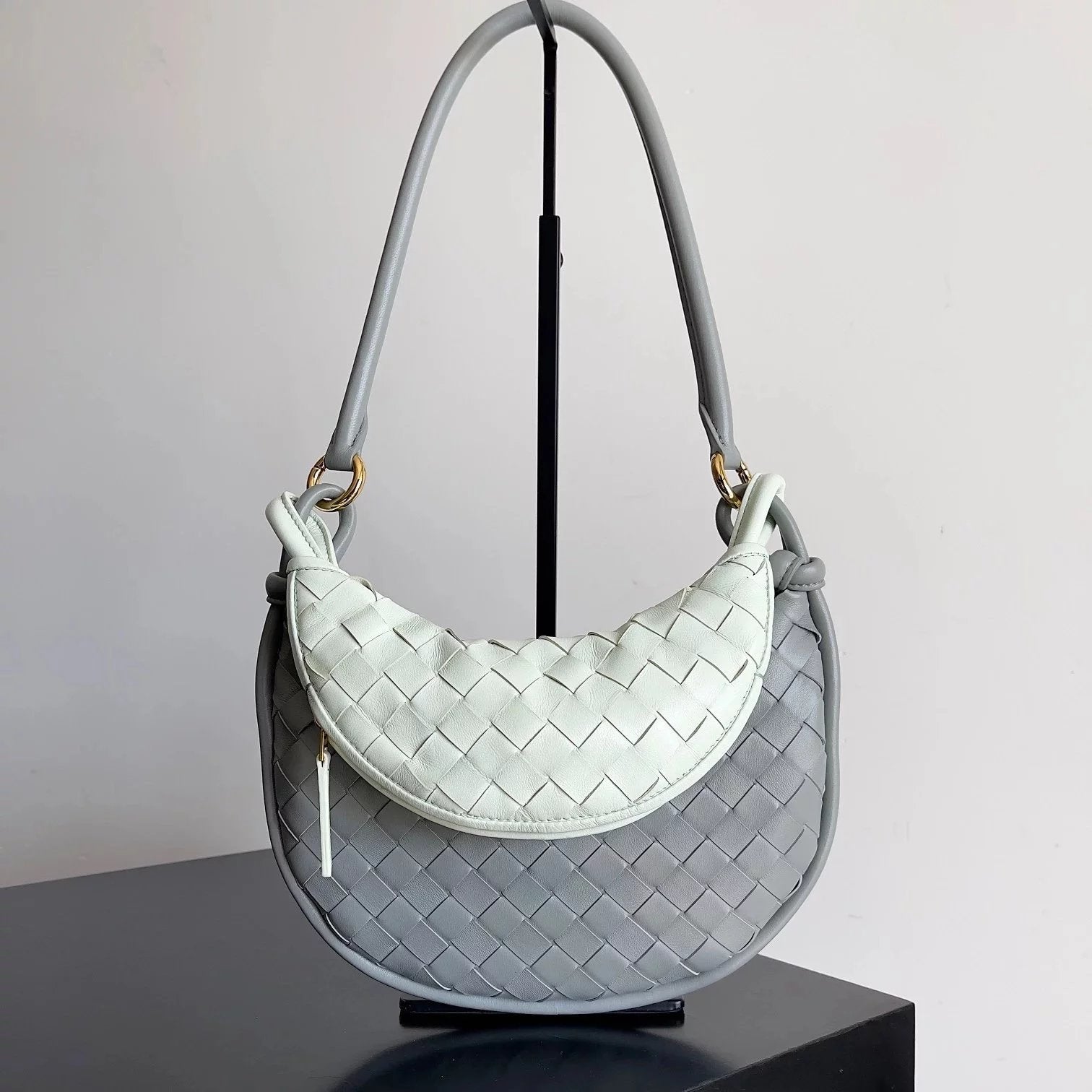 Bottega Veneta Women's Bag Top version 【Level Surrogate Shopping】Shu Qi Same Style New gemelli Handbag Twin Bag hobo Bag Underarm Bag Backpack Twin Bag Clutch Bag Backpack New Combination Bags Gemelli Gemini Woven Bag Woven Bag