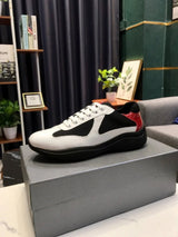 PRADA Shoes Summer in Stock Blue Flat Heel Leisure Low Top Fashion Shoes round Toe All-Matching Foreign Trade Shoes cf26