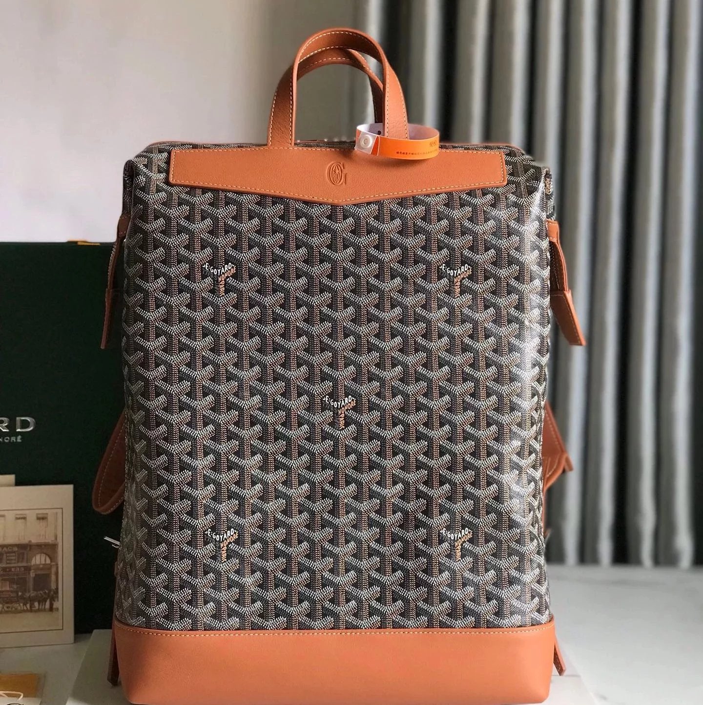 Goyard Bag Top version 【Original Leather】New Product Cisalpin Backpack Is Iconic Alpin Backpack Bag New Men's Backpack Backpack Hiking Backpack Schoolbag Travel Bag Luggage Bag