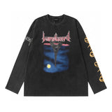 Balenciaga Hoodie Tower Spray Ink Graffiti Print Crewneck Sweatshirt OS Long Sleeve Base Shirt Jacket Top Fashion Unisex Sports Casual Loose Fit Versatile Autumn Winter New Arrival