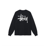 Stussy Hoodie Top Version23Autumn New Classic Printed Men's and Women's Long Sleeves Loose Couple Long T