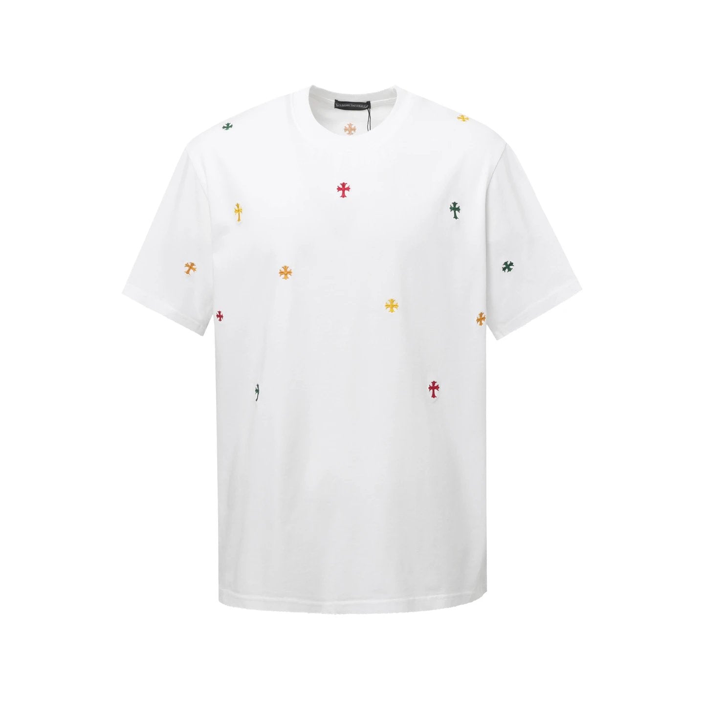 Chrome Hearts T-shirt Printed Top logo round Neck Short Sleeve25ss New Pure Cotton Unisex Style T T-shirt OS Loose Fit Base Shirt Top Half Sleeve T-Shirt